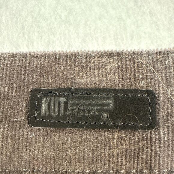 KUT From the Kloth High Rise Diana Corduroy Pants Jeans Women's Size 12 Brown - Picture 6 of 10